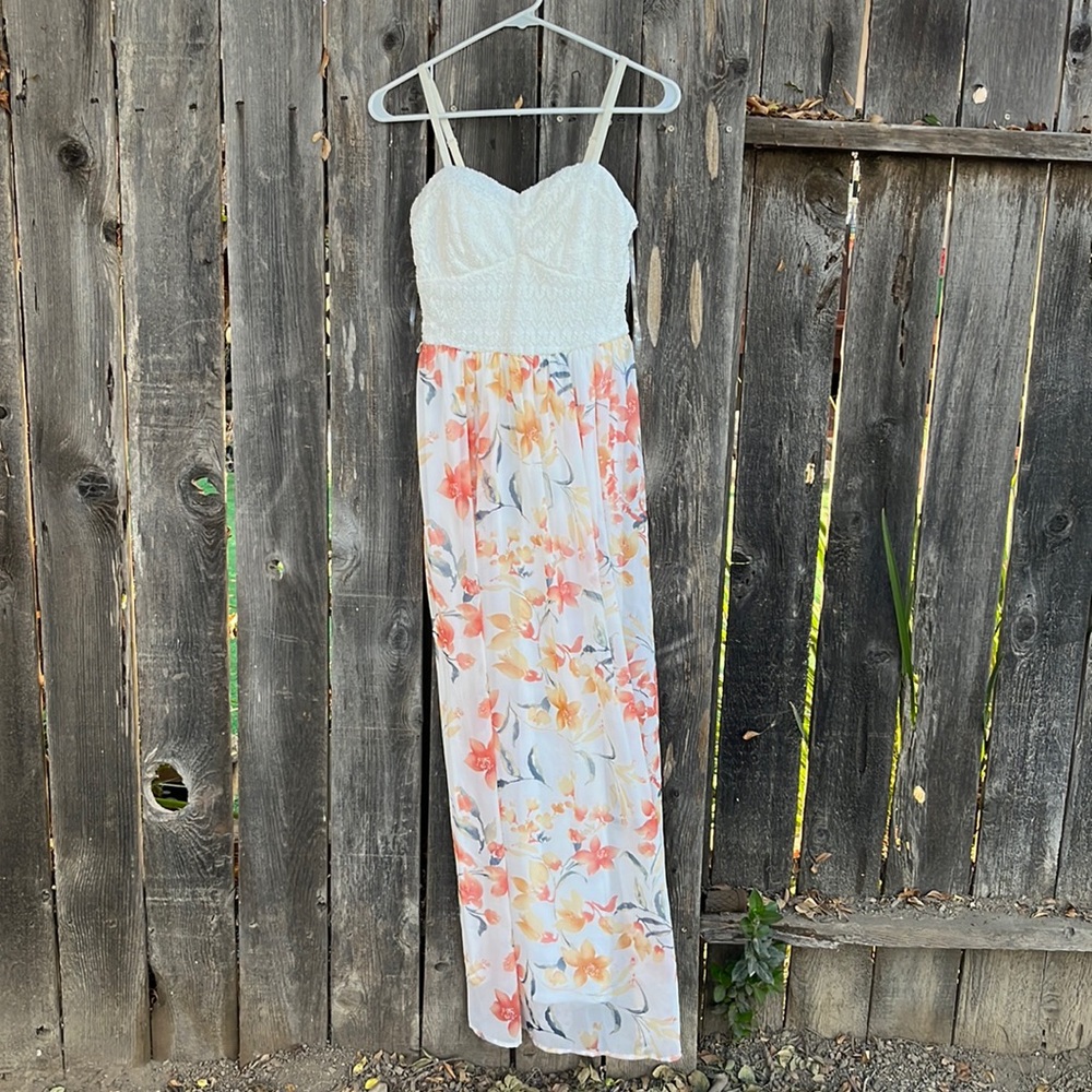 Small Floral Fall Maxi Dress